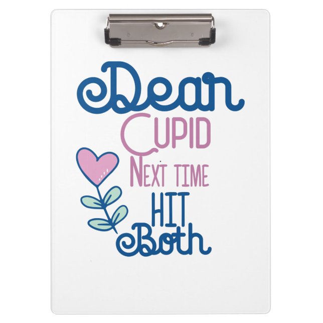 Couple Gift Next Time Hit Both Clipboard (Front)