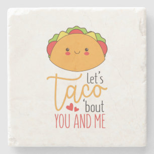 Couple Gift Tacos You And Me Stone Coaster
