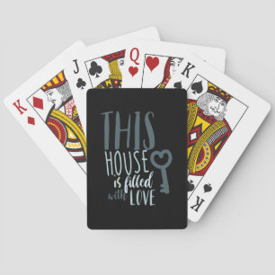 Couple Gift This House Is Filled With Love Playing Cards