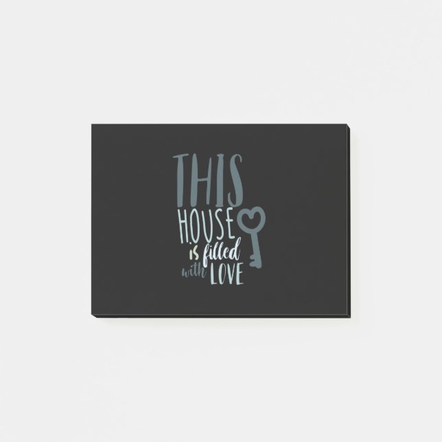 Couple Gift This House Is Filled With Love Post-it Notes (Front)