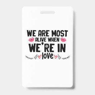 Couple Gift We Are In Love Badge
