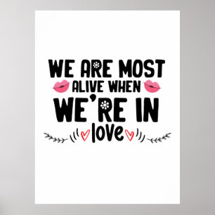 Couple Gift We Are In Love Poster