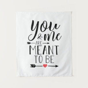 Couple Gift You And Me Are Meant To Be Tapestry