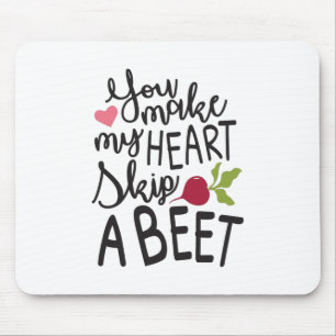 Couple Gift You Make My Heart A Beet Mouse Pad