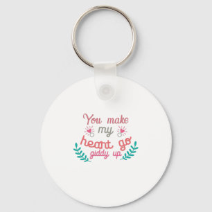 Couple Gift You Make My Heart Go Keychain
