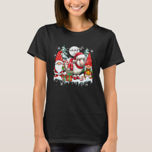 Couple Gnomes Santa Sheep Christmas Trees Farmer F T-Shirt