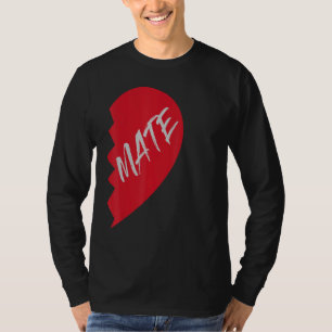 Couple Half Heart Soulmate Valentines Partners 2pc T-Shirt
