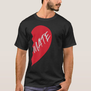 Couple Half Heart Soulmate Valentines Partners 2pc T-Shirt