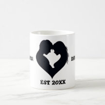 COUPLE HEART SILHOUETTE MUG