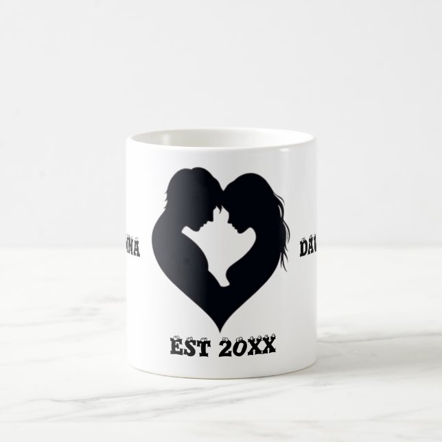 COUPLE HEART SILHOUETTE MUG (Center)