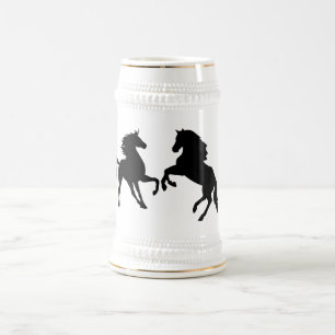 Couple Horse Beer Stein Gift
