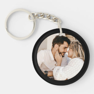 Couple Husband Wife Custom Photo Create your own  Keychain