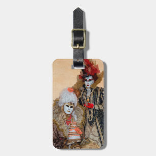 Couple in Carnival Costume, Venice Luggage Tag