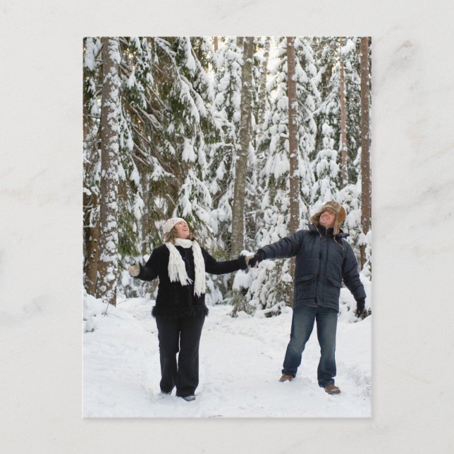 Couple in forest postcard (Front)