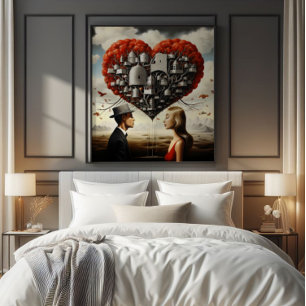 Couple in Love Surrealism Photo Print