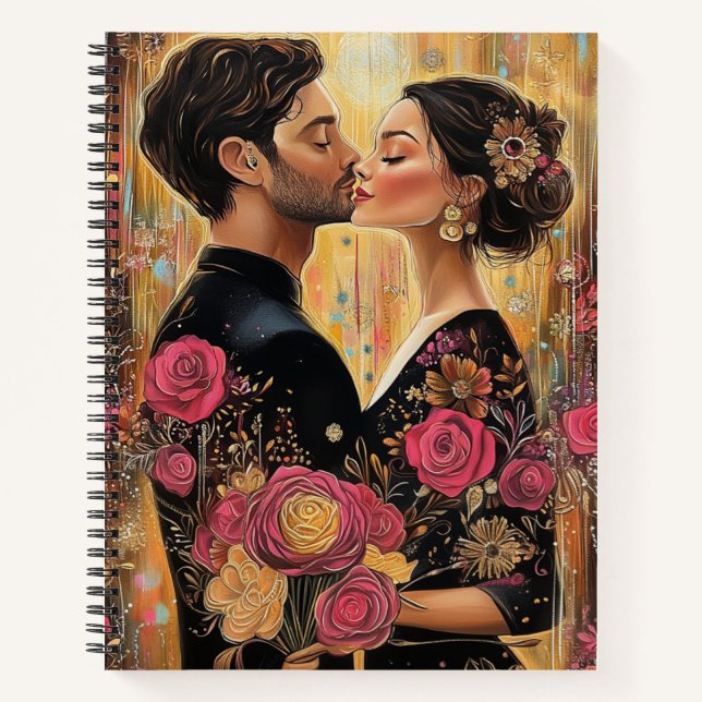 Couple In Love, Wedding Day Notebook (Front)