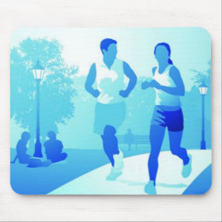 Couple Jogging mousepad