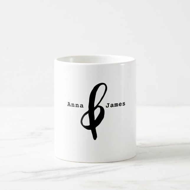 Couple Jumbo Ampersand café Mug (Centre)
