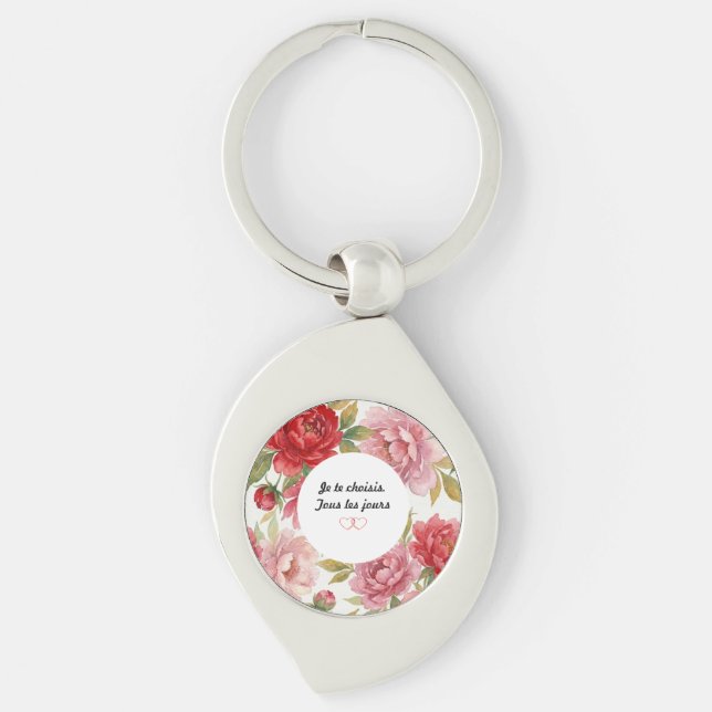 Couple Keychain – Two gazes, one story (Front)