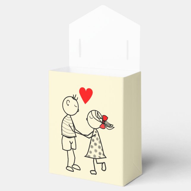Couple Love Favour Box - Customizable (Opened)