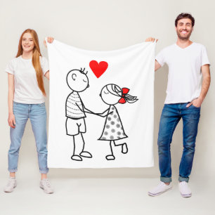 Couple Love Fleece Blanket Gift