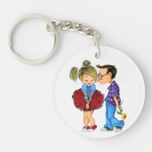 Couple Love Valentine's Day Keychain Gift - Kiss