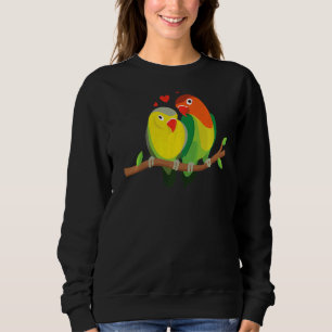 Couple Loving Birds Cute Bird Animal Graphic Sweatshirt