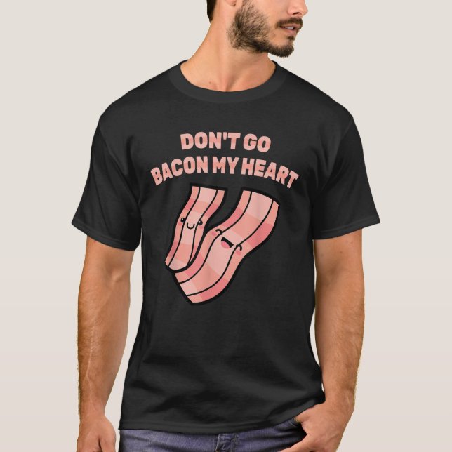 Couple Matching Bacon Egg Breakfast 1 of 2 Costume T-Shirt (Front)