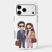 Couple mignon de Chibi dans un drama coréen, avoca