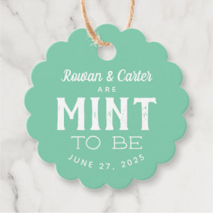Couple Mint to Be Wedding Favour Tag