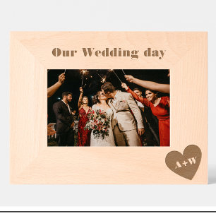 Couple Monogram Custom Wood Picture Frames