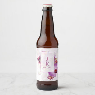 Couple Monogram Food and Beverage Label Set