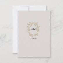 Couple Monogram MINIMALIST wedding date 