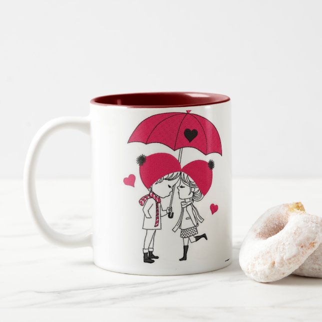 couple mug (With Donut)