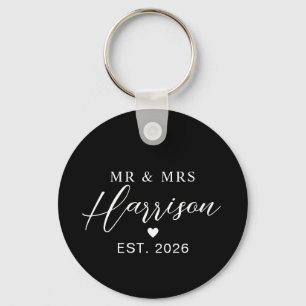 Couple Name With Date Custom Wedding Gifts Keychain