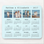 Couple Names and Photos | 2017 Photo Calendar Mouse Pad<br><div class="desc">2017 Photo Calendar. Personalize this cool calendar with your photos and text. This product is fully customizable. All texts are editable and colours can be easily changed to what best fits you.</div>