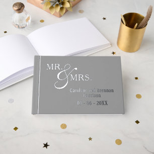 Couple Names Established Date Year Gold Guest Book
