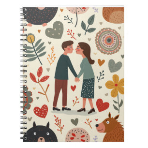 Couple note notebook