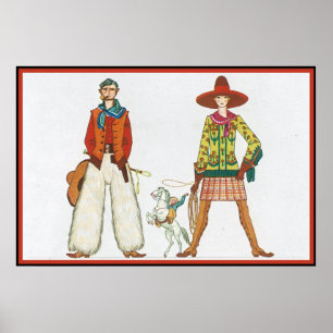 Couple occidental Art déco