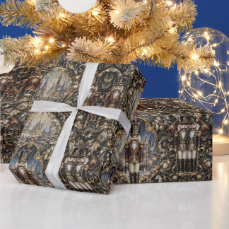 Couple of Nutcrackers Elegant Classic Wrapping Paper