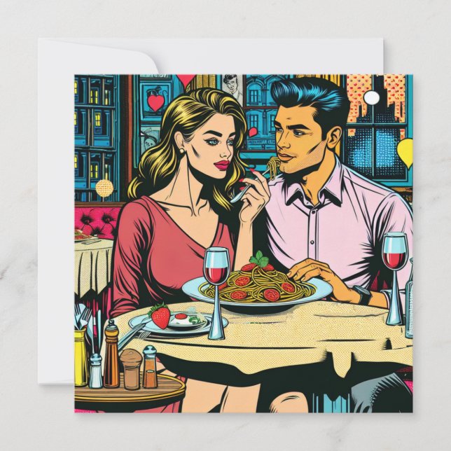 Couple on First Date | Spaghettis Dinner (Front)