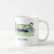 Couple on laptops- personalized cartoon mug