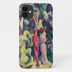 Couple on the Forest Track by August Macke iPhone 11 Case