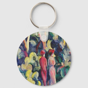 Couple on the Forest Track by August Macke Keychain