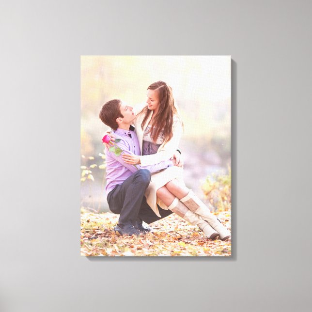 Couple Photo Canva Canvas Print (Front)