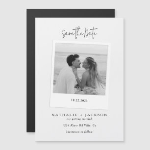 Couple Photo Card Wedding Save the Date Magnetic