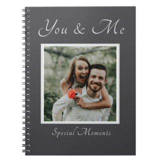Couple Photo custom name notebook