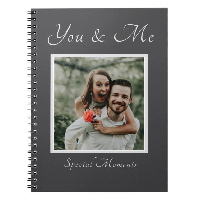 Couple Photo custom name notebook (Front)
