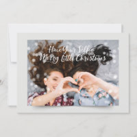 Couple Photo Fairy Lights | Funny Holiday Greeting
