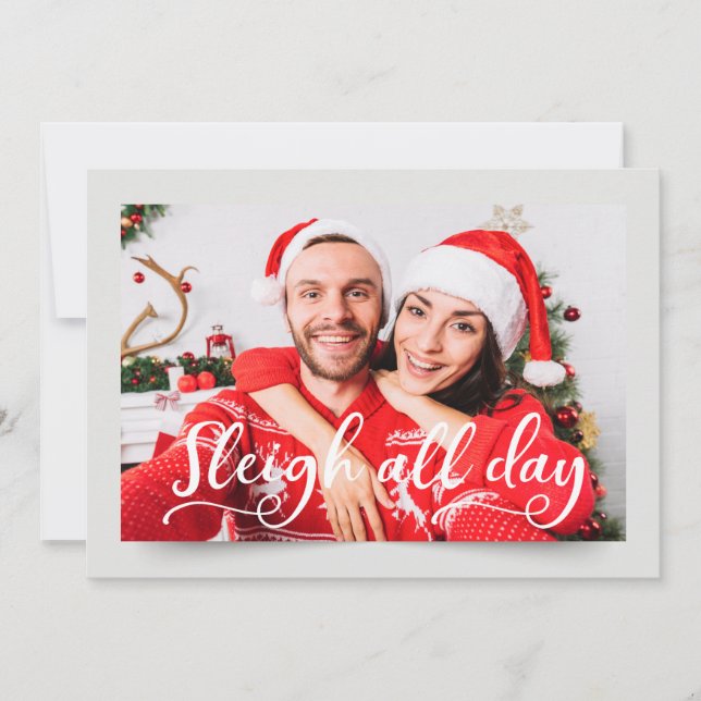 Couple Photo | Funny Holiday Greeting Card (Front)